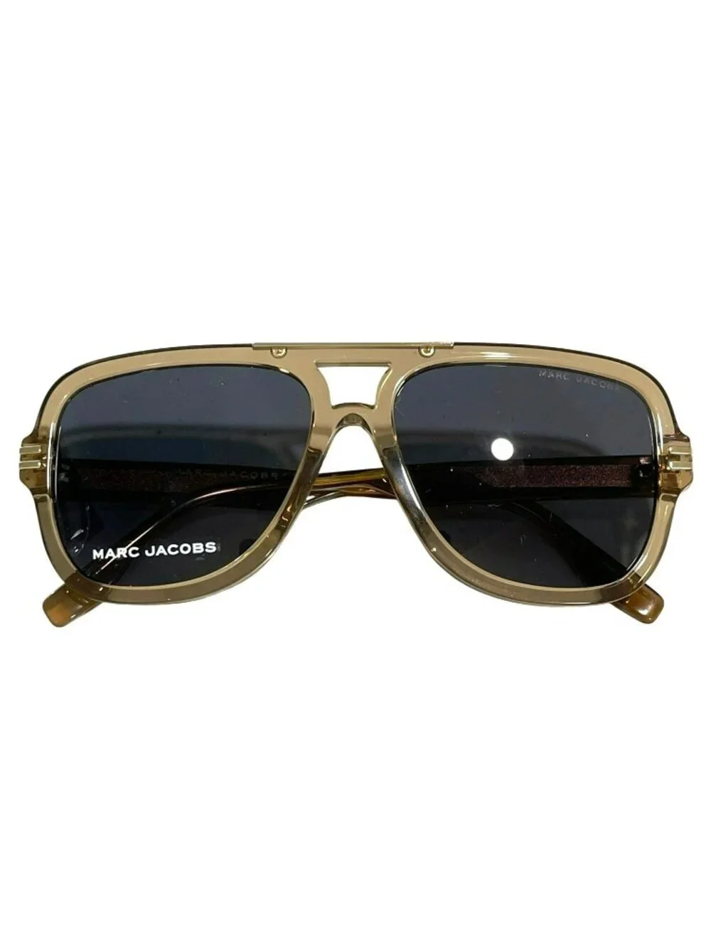 Marc Jacobs Aviator Sunglasses Brown Frame Gray Lenses With Case